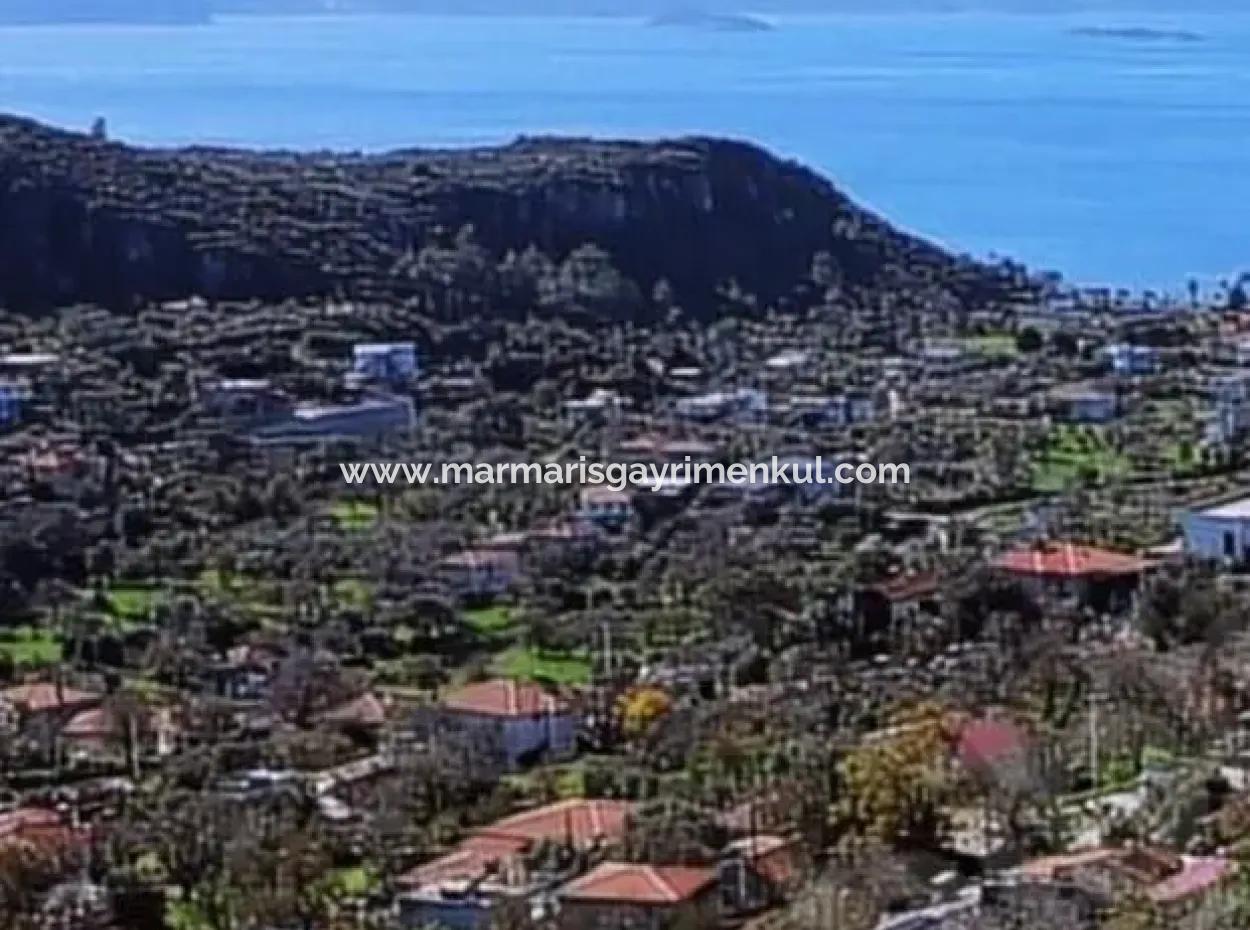 2100M2 Vorgefertigtes Dorfhaus Mit Meerblick Zum Verkauf Im Dorf Söğüt, Marmaris