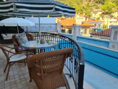 Villa For Sale In Armutalan, Marmaris With A Fully Detached Garden And Pool